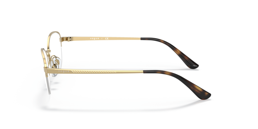 VOGUE METAL GOLD CATEYE SEMI RIM FRAME