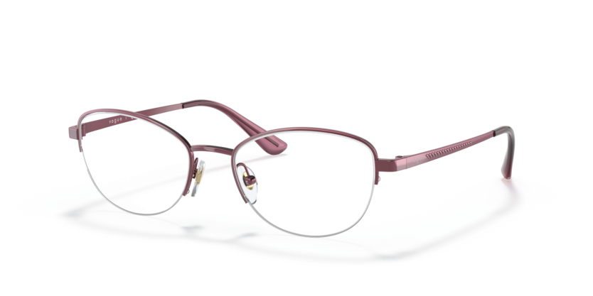 VOGUE METAL PURPLE SEMI RIM OVAL FRAME