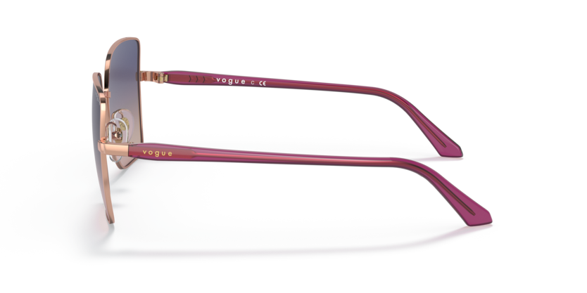VOGUE METAL PINK GOLD BUTTERFLY FULL SUNGLASS
