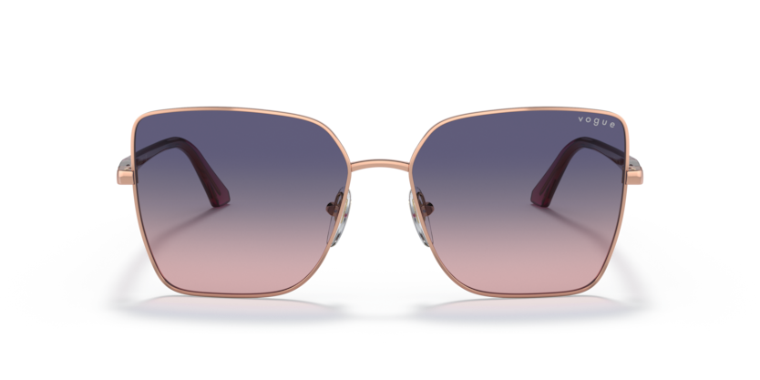 VOGUE METAL PINK GOLD BUTTERFLY FULL SUNGLASS