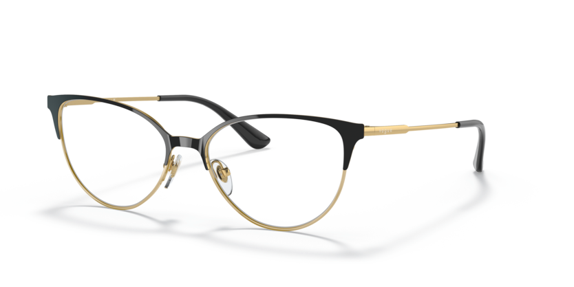 VOGUE METAL CATEYE BLACK GOLD FULL FRAME