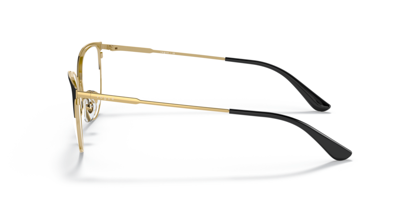 VOGUE METAL CATEYE BLACK GOLD FULL FRAME