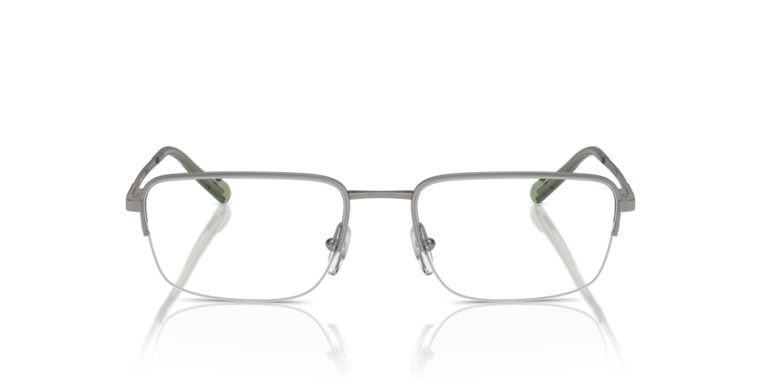 VOGUE METAL GUNMETAL RECTANGLE SEMI RIM FRAME