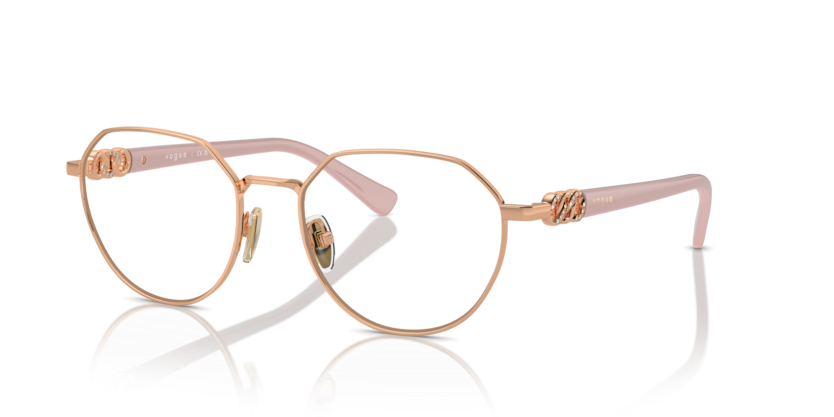 VOGUE METAL IRREGULAR ROSE GOLD FULL FRAME