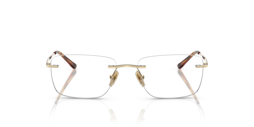 VOGUE METAL PALE GOLD SQUARE RIMLESS FRAME