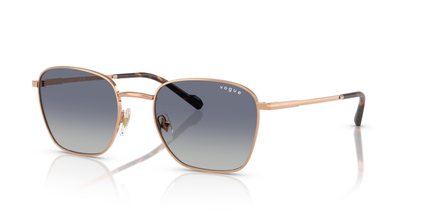 VOGUE METAL ROSE GOLD SQUARE FULL SUNGLASS