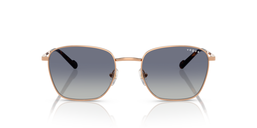 VOGUE METAL ROSE GOLD SQUARE FULL SUNGLASS