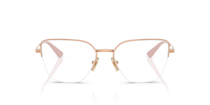 VOGUE METAL BUTTERFLY ROSE GOLD SEMI RIM FRAME