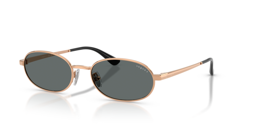 VOGUE METAL OVAL PALE GOLD FULL SUNGLASS