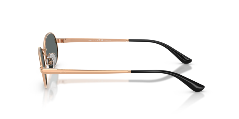 VOGUE METAL OVAL PALE GOLD FULL SUNGLASS