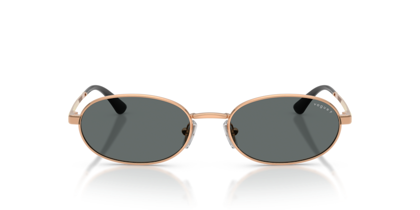 VOGUE METAL OVAL PALE GOLD FULL SUNGLASS