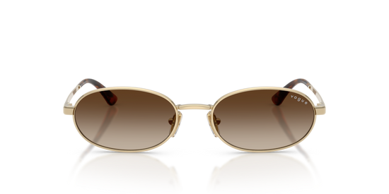 VOGUE METAL PALE GOLD OVAL FULL SUNGLASS
