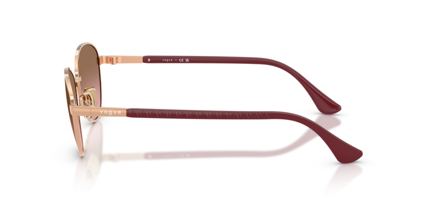 VOGUE METAL CATEYE ROSE GOLD FULL SUNGLASS