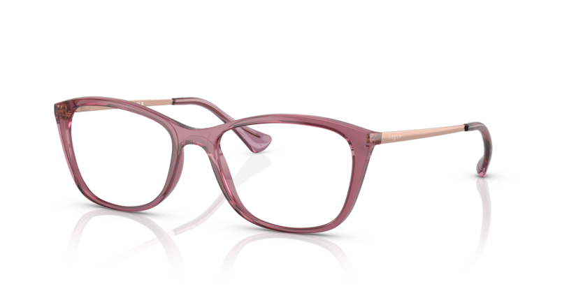 VOGUE PLASTIC TRANSPARENT PURPLE CATEYE FULL FRAME