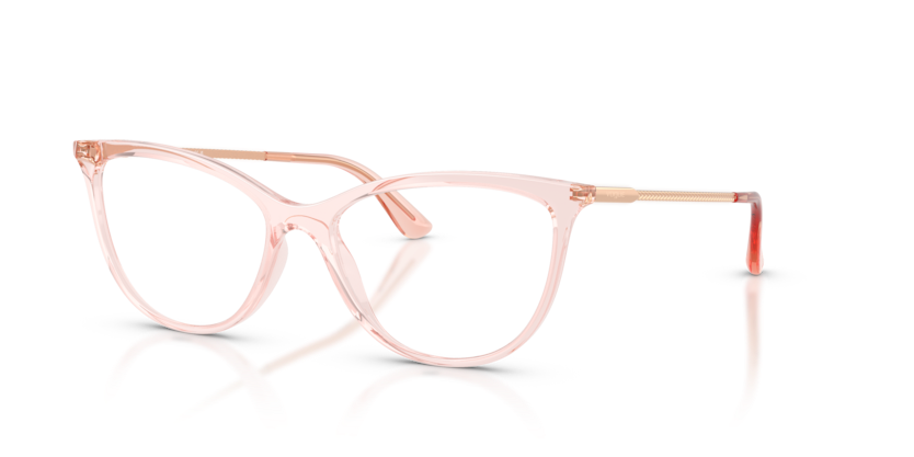 VOGUE PLASTIC TRANSPARENT PINK CATEYE FULL FRAME