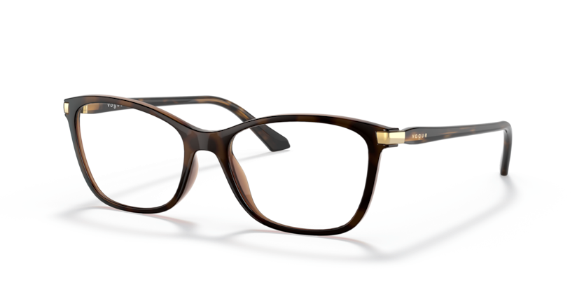 VOGUE PLASTIC BROWN HAVANA SQUARE FULL FRAME