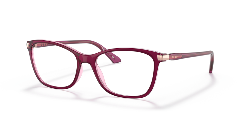 VOGUE PLASTIC VIOLET PINK SQUARE FULL FRAME