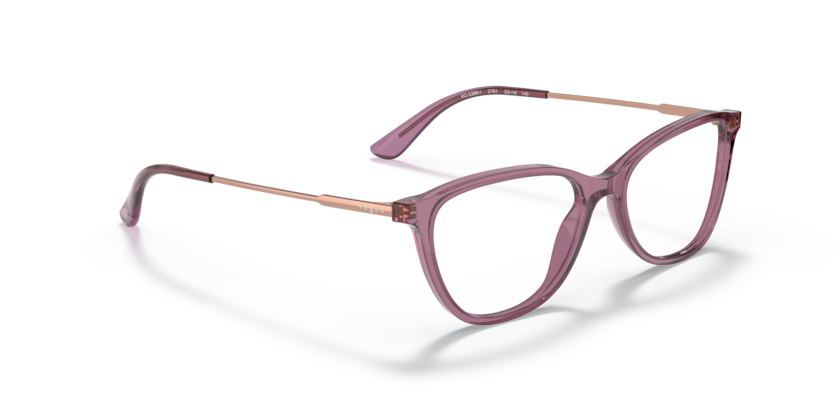 VOGUE PLASTIC TRANSPERENT PURPLE CATEYE FULL FRAME