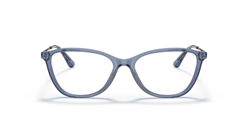 VOGUE PLASTIC CATEYE TRANSPARENT BLUE FULL FRAME
