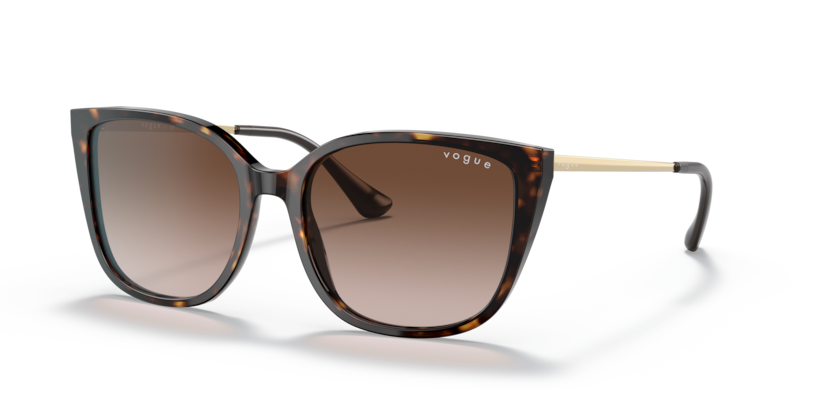 VOGUE PLASTIC CATEYE DARK HAVANA FULL SUNGLASS