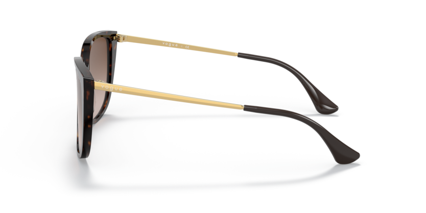 VOGUE PLASTIC CATEYE DARK HAVANA FULL SUNGLASS
