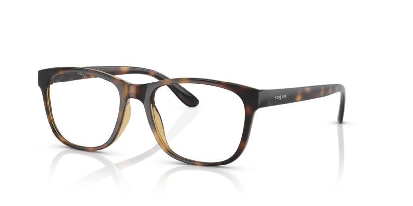 VOGUE PLASTIC DARK HAVANA SQUARE FULL FRAME