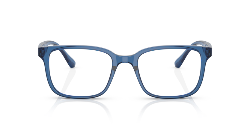 VOGUE PLASTIC SQUARE TRANSPARENT BLUE FULL FRAME