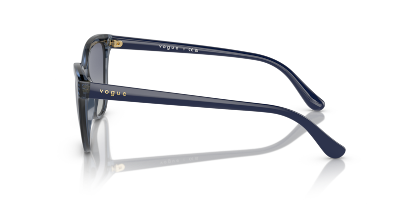 VOGUE PLASTIC CATEYE TRANSPARENT DARK BLUE FULL SUNGLASS
