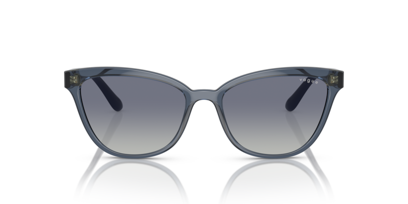 VOGUE PLASTIC CATEYE TRANSPARENT DARK BLUE FULL SUNGLASS