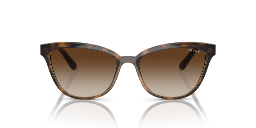 VOGUE PLASTIC DARK HAVANA CATEYE FULL SUNGLASS