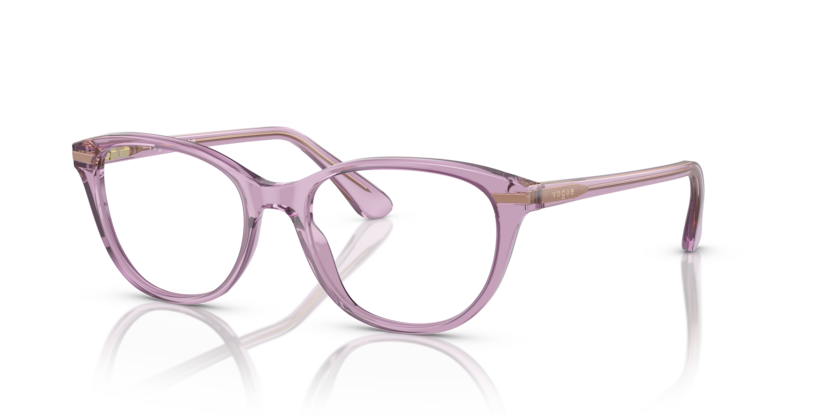 VOGUE PLASTIC CATEYE TRANSPERENT VIOLET FULL FRAME
