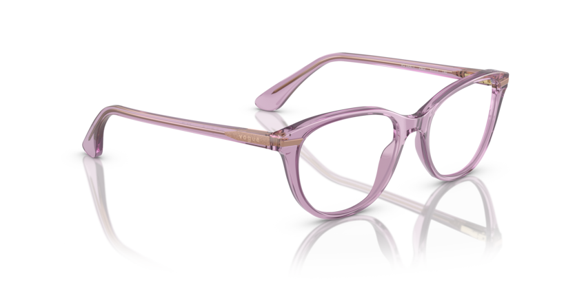 VOGUE PLASTIC CATEYE TRANSPERENT VIOLET FULL FRAME