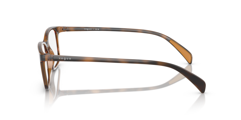VOGUE PLASTIC BROWN HAVANA SQUARE FULL FRAME