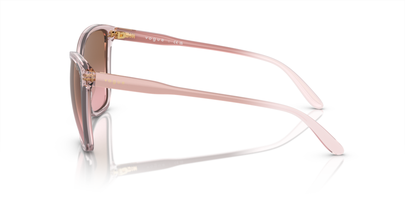 VOGUE PLASTIC CATEYE TRNSPARENT PINK FULL SUNGLASS