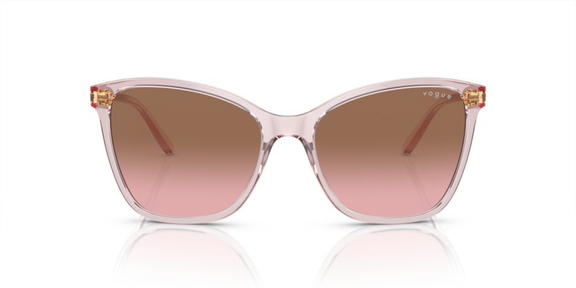 VOGUE PLASTIC CATEYE TRNSPARENT PINK FULL SUNGLASS