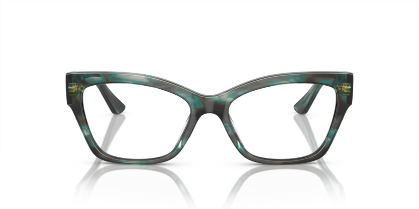 VOGUE PLASTIC GREEN HAVANA CAT EYE FULL FRAME