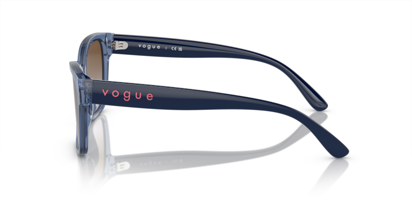 VOGUE PLASTIC BUTTERFLY TRANSPRENT BLUE FULL SUNGLASS