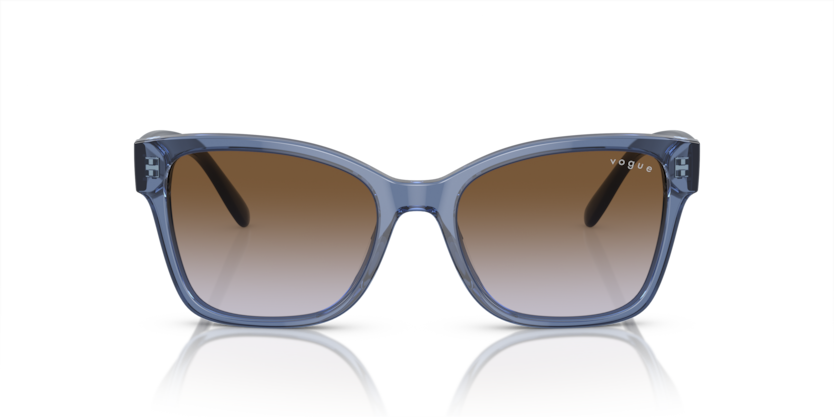 VOGUE PLASTIC BUTTERFLY TRANSPRENT BLUE FULL SUNGLASS