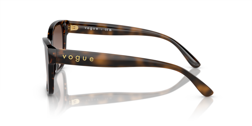 VOGUE PLASTIC BUTTERFLY DARK HAVANA FULL SUNGLASS