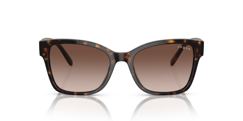 VOGUE PLASTIC BUTTERFLY DARK HAVANA FULL SUNGLASS