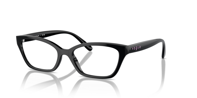 VOGUE PLASTIC BUTTERFLY BLACK FULL FRAME