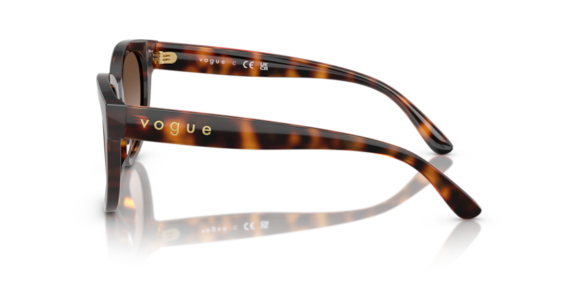VOGUE PLASTIC DARK HAVNA CATEYE FULL SUNGLASS