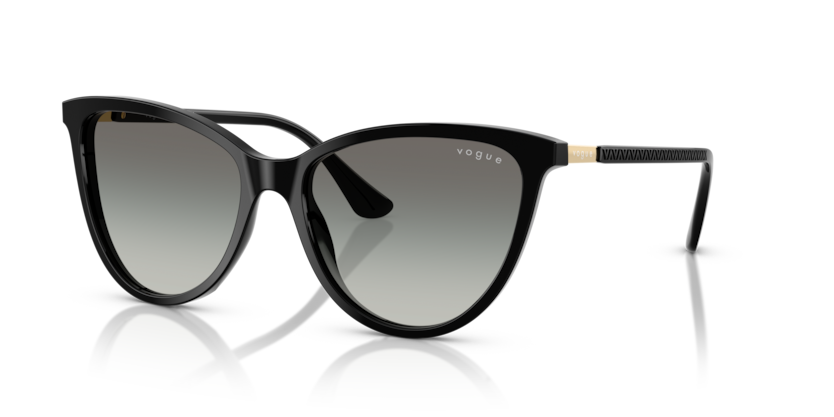VOGUE PLASTIC CATEYE BLAACK FULL SUNGLASS