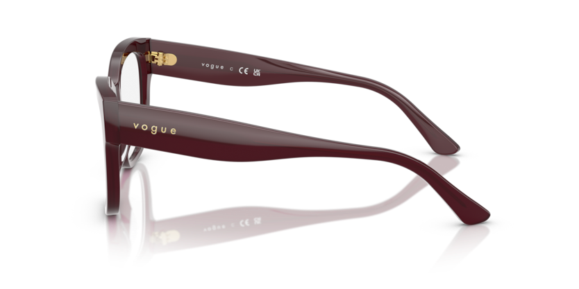 VOGUE PLASTIC BUTTERFLY MAROON FULL FRMAE