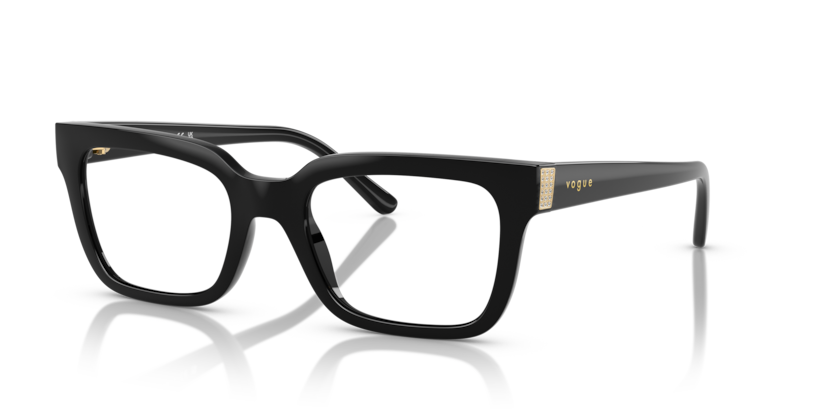 VOGUE PLASTIC PLASTIC BLACK SQUARE FULL FRAME