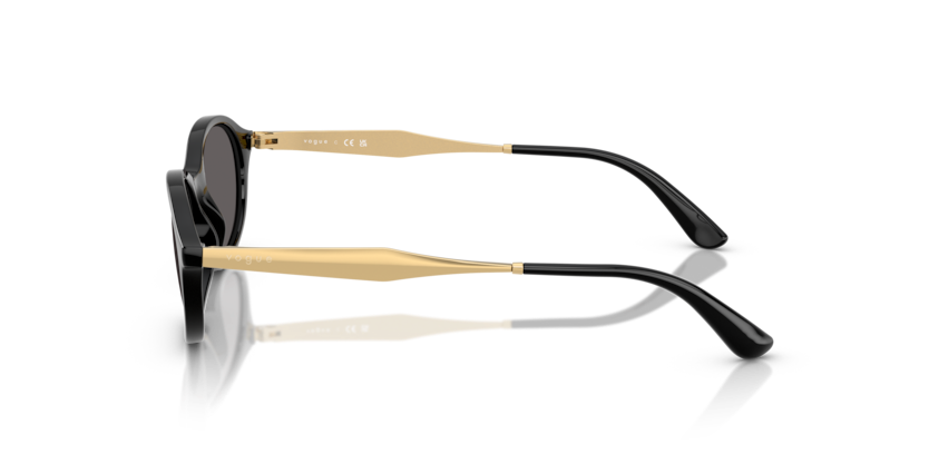 VOGUE PLASTIC OVAL BLACK FULL SUNGLASS