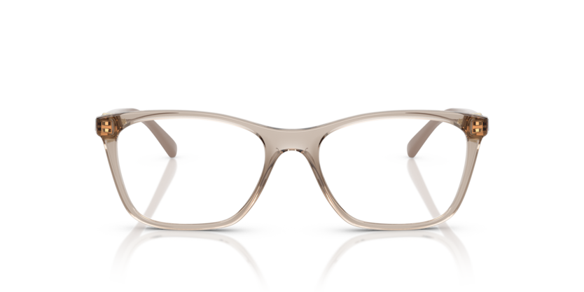 VOGUE PLASTIC SQUARE TRANSPARENT CARAMEL FULL FRAME