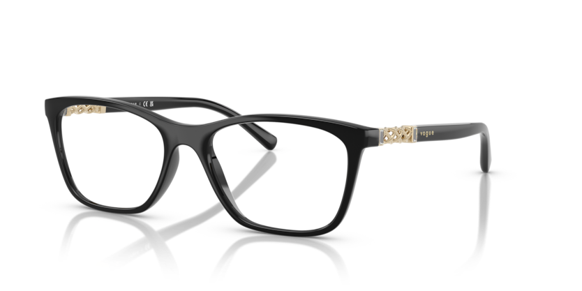 VOGUE PLASTIC BLACK SQUARE FULL FRAME
