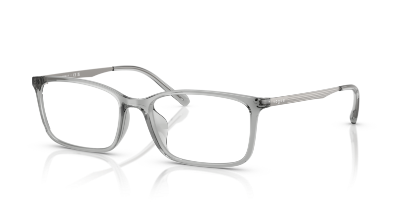 VOGUE PLASTIC TRANSPARENT GRY RECTANGLE FULL FRAME