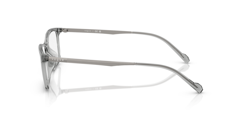 VOGUE PLASTIC TRANSPARENT GRY RECTANGLE FULL FRAME